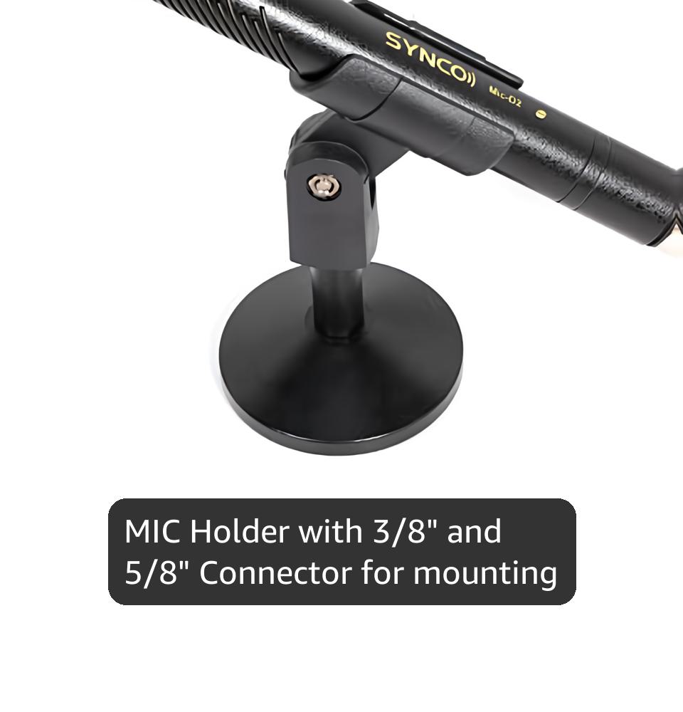 Amazon.com: SYNCO Shotgun Microphone D2 Hyper Cardioid XLR